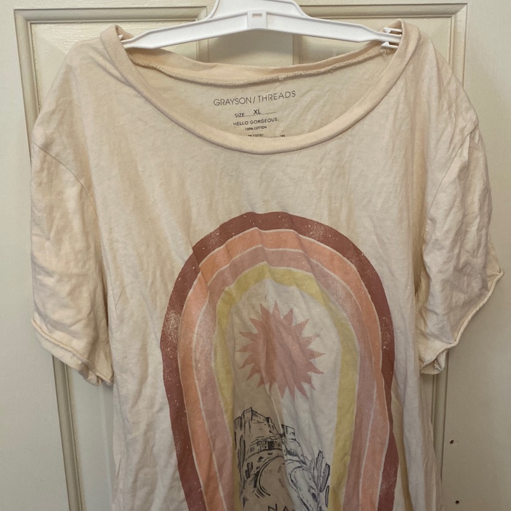 Cream Saguaro National Park Tee